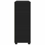 vidaXL Armoire de rangement Noir 80 x 31 x 81 cm Bois d'ingénierie