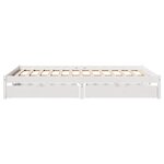 vidaXL Cadre de lit sans matelas blanc 140x200 cm bois de pin massif