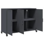 vidaXL Buffet anthracite 100 5x39x72 cm acier