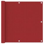 vidaXL Écran de balcon Rouge 90x400 cm Tissu Oxford