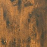 vidaXL Table de chevet murale Chêne fumé 50x36x25 cm