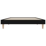 vidaXL Cadre de lit sans matelas noir 100x200 cm bois d'ingénierie