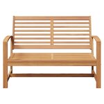 vidaXL banc Marron 110 x 65 x 76 5 cm Bois de teck massif