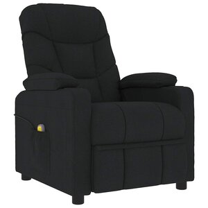 vidaXL Fauteuil inclinable Noir Tissu