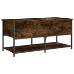 vidaXL Banc de rangement chêne fumé 100x42 5x47 cm bois d'ingénierie