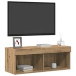 vidaXL Ensemble meuble TV chêne artisanal 80 x 30 x 30 cm