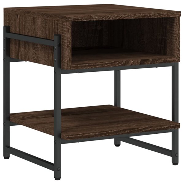 vidaXL Table basse chêne marron 40x40x45 cm bois d'ingénierie