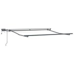 vidaXL Auvent Rétractable Rouge et blanc 300 x 250 cm tissu