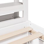 vidaXL Cadre de lit sans matelas blanc 90x200 cm bois de pin massif