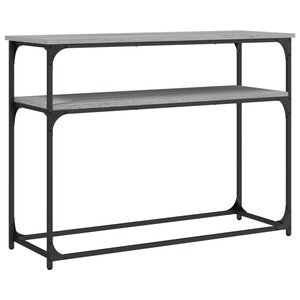 vidaXL Table console sonoma gris 100x35 5x75 cm bois d'ingénierie