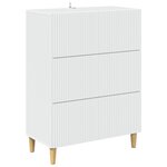 vidaXL Armoire à tiroirs Blanc 66 x 34 5 x 90 cm Bois d'ingénierie