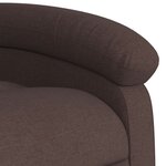 vidaXL Fauteuil inclinable électrique marron foncé tissu