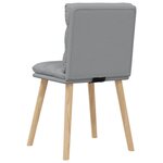 vidaXL Chaises à manger lot de 6 gris clair tissu