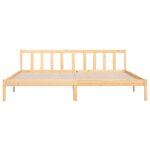 vidaXL Cadre de lit bois de pin massif 180x200 cm super king