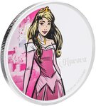 Pièce de monnaie en Argent 2 Dollars g 31.1 (1 oz) Millésime 2024 Disney Princess AURORA