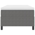 vidaXL Lit à ressorts avec matelas gris clair  90 x 200 cm  en tissu côtelé.