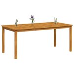 vidaXL Table à manger de jardin 180x90x75 cm bois massif d'acacia