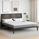 vidaXL Coussins de Matelas Blanc 200 x 200 cm Polyester sans colle