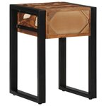 vidaXL Table d'appoint multicolore 35x35x50cm bois massif récupération