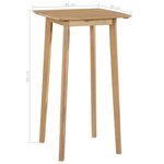 vidaXL Ensemble à manger d'extérieur 5 Pièces Bois d'acacia solide