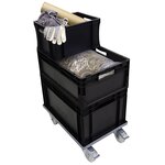 Pack and Move - Bac Gerbable - Charge 20 kg - 60 x 40 x 32 cm - Stockage  Rangement  Outils  Bricolage - Résistant - Réutilisable - 60L