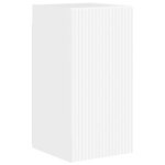 vidaXL Meuble TV mural Montage mural Blanc Brillant 30 x 31 x 60 cm