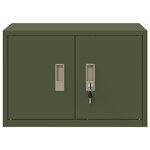 vidaXL Armoire de rangement Vert olive 60 x 40 x 40 cm Acier