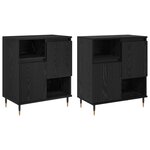 vidaXL Buffets 2 Pièces Chêne noir
