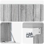 vidaXL Meuble TV mural 78 5 x 31 x 30 cm Sonoma gris Bois d'ingénierie