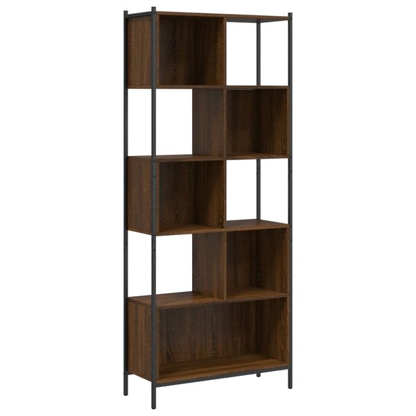 vidaXL Bibliothèque chêne marron 72x28x172 cm bois d'ingénierie