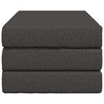 vidaXL Canapé-lit pliable 100 x 67 x 45 cm Gris foncé
