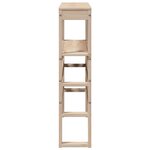 vidaXL Tête de lit avec étagères 75 cm bois massif de pin