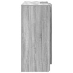 vidaXL Bureau de réception sonoma gris 155x50x103 5 cm bois ingénierie
