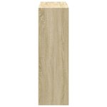 vidaXL Bibliothèque chêne sonoma 102x32x102 cm bois d'ingénierie
