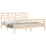 vidaXL Cadre de lit sans matelas 200x200 cm bois massif