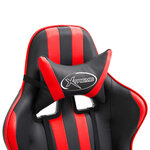 vidaXL Chaise de jeu Rouge Similicuir