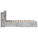 vidaXL Cadre de lit avec rangement Gris béton 80 x 200 cm
