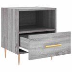 vidaXL Tables de chevet 2 Pièces sonoma gris 40x35x47 5 cm