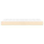 vidaXL Matelas à ressorts ensachés pour enfants crème 80x160 cm tissu