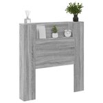 vidaXL Tête de lit Gris Sonoma 100 x 16 5 x 103 5 cm Bois d'ingénierie