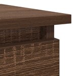 vidaXL Table console avec tiroirs chêne marron 85 5x38 5x74 5 cm