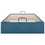 vidaXL Cadre de lit ottoman sans matelas bleu foncé 80x200 cm velours
