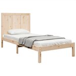 vidaXL Cadre de lit sans matelas 75x190 cm bois de pin massif