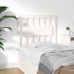 vidaXL Tête de lit blanc 80 5x4x100 cm bois massif de pin