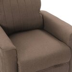 Vidaxl fauteuil inclinable taupe tissu