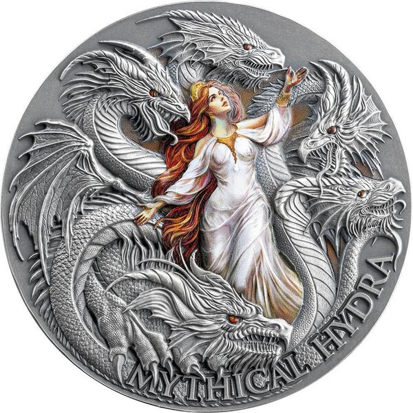 Pièce de monnaie en Argent 2000 Francs g 62.2 (2 oz) Millésime 2025 Dragonology MYTHICAL HYDRA
