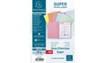 Paquet de 100 sous-chemises SUPER 60 22x31cm Assorties EXACOMPTA