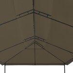 Vidaxl chapiteau 600x298x270 cm taupe 180 g/m²