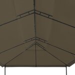 vidaXL Chapiteau 600x298x270 cm Taupe 180 g/m²