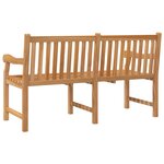 vidaXL Banc de jardin 150 cm Bois de teck massif